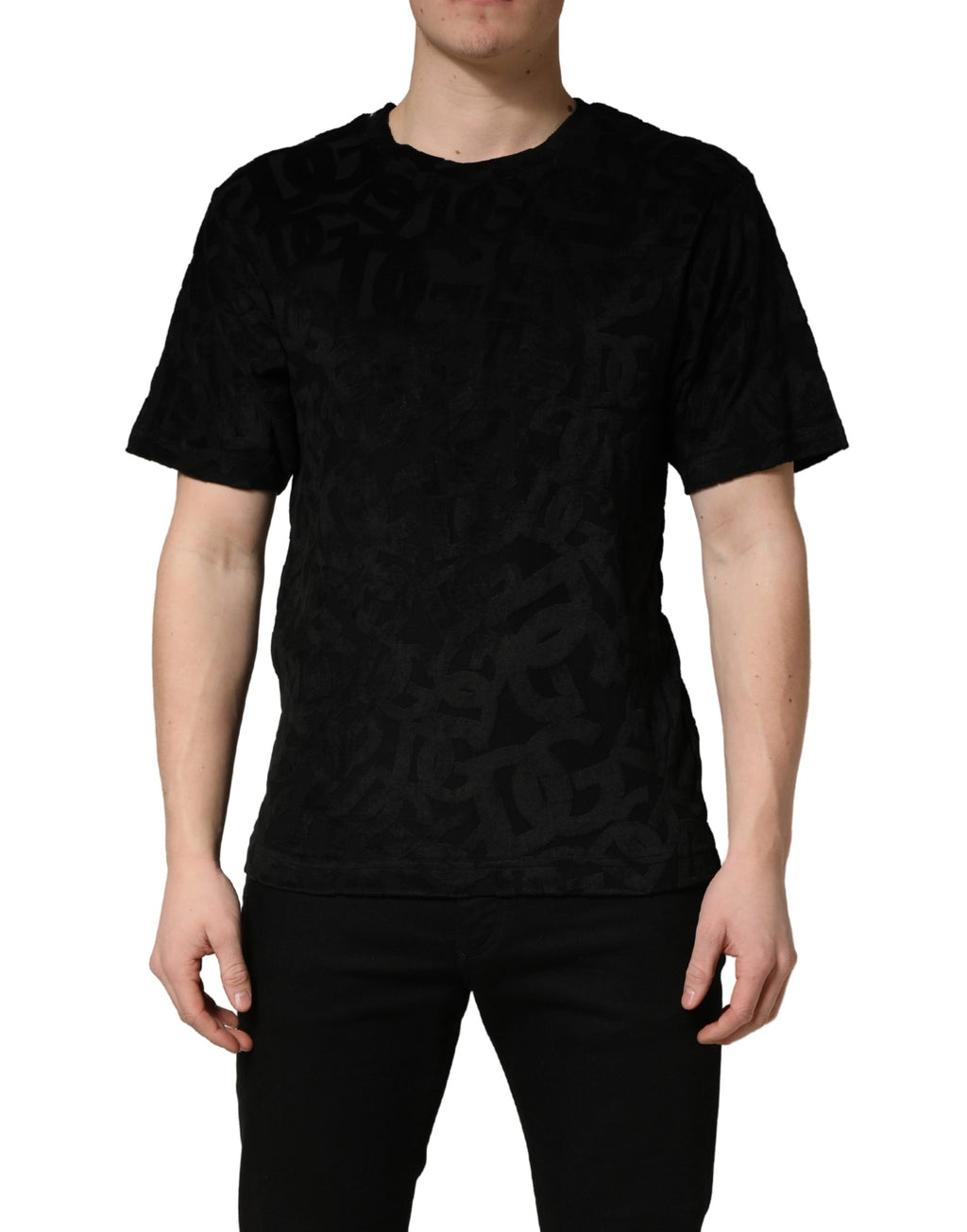 Dolce & Gabbana Black DG Mania Logo Print Casual  T-shirt - Eljoys Fashion 