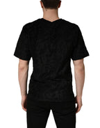 Dolce & Gabbana Black DG Mania Logo Print Casual  T-shirt - Eljoys Fashion 
