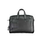 Piquadro Nero Leather Men Briefcase