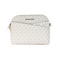Michael Kors women's signature canvas crossbody bag with back slip pocket, featuring a sleek design and adjustable strap.