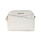 Michael Kors women's signature canvas crossbody bag with back slip pocket, featuring a sleek design and adjustable strap.