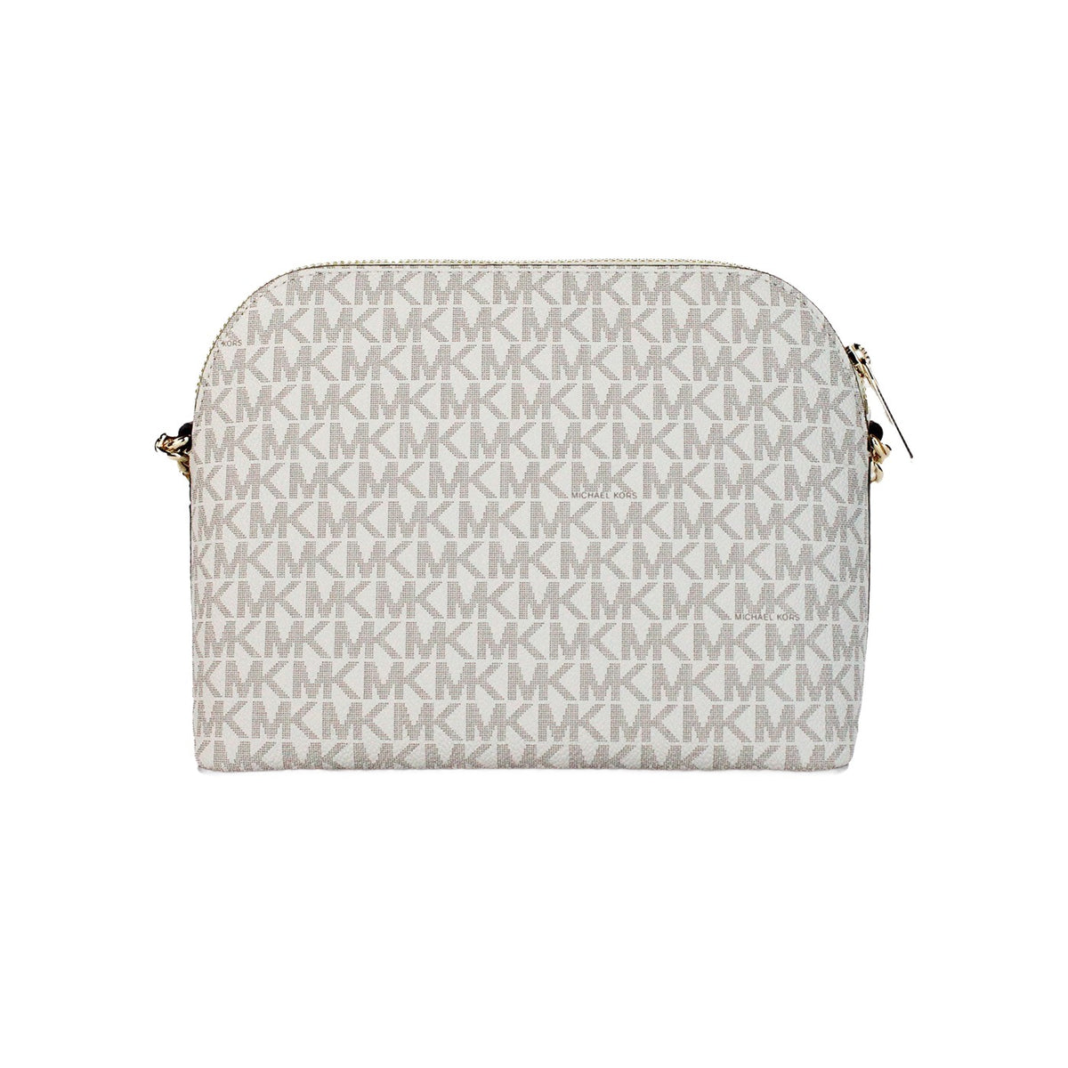 Michael Kors women's signature canvas crossbody bag with back slip pocket, stylish and functional accessory.