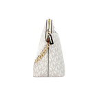 Michael Kors women's signature canvas crossbody bag with back slip pocket, featuring a sleek design and adjustable strap.