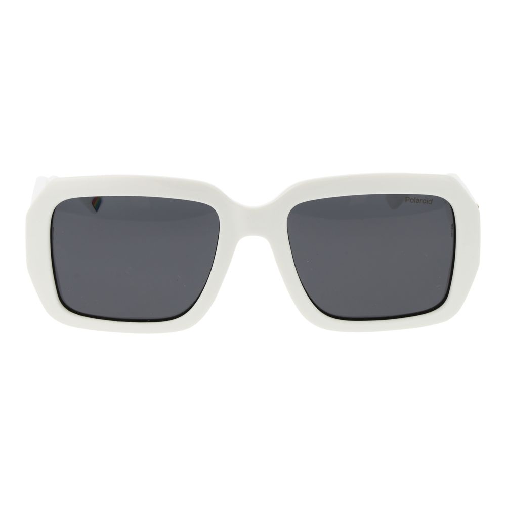 Polaroid White Plastic Sunglasses
