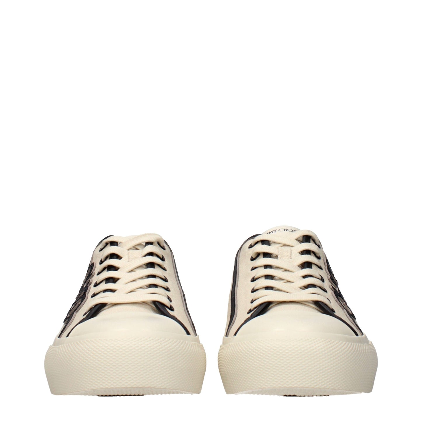Jimmy Choo Beige Fabric Low Top Sneakers Jimmy Choo