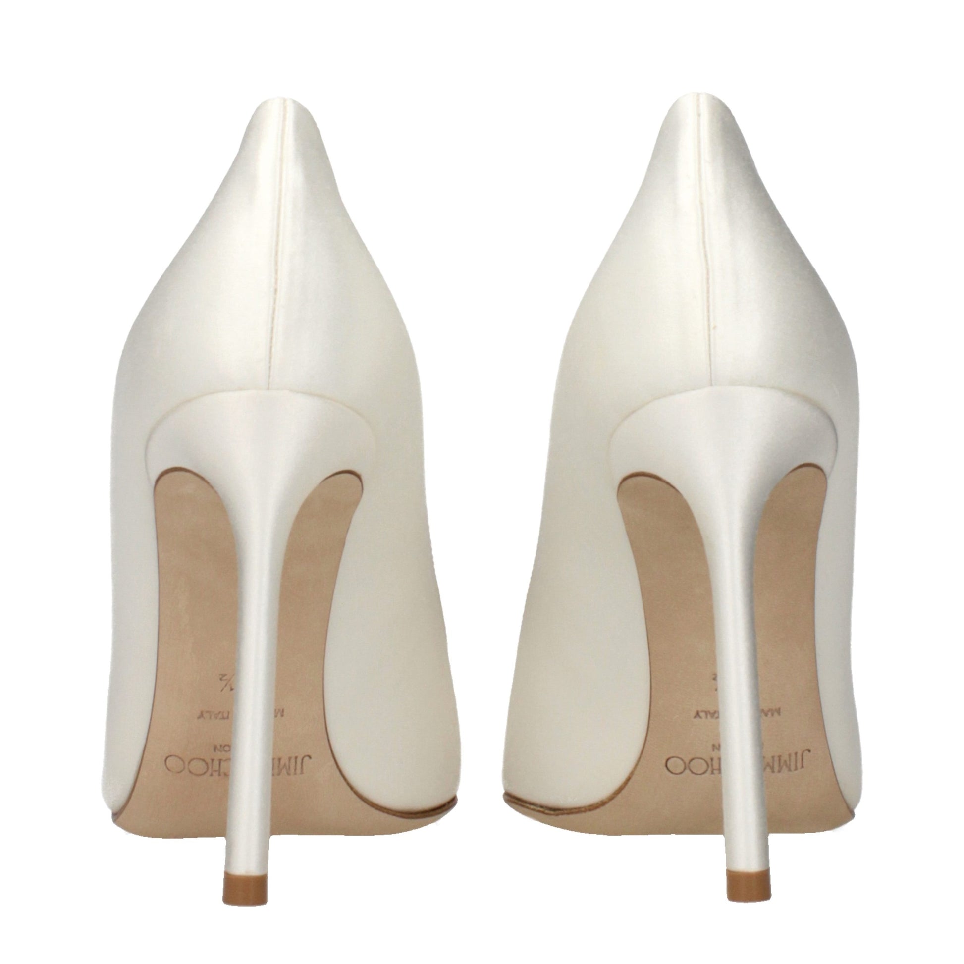 Jimmy Choo Beige Satin Platform Pumps Jimmy Choo