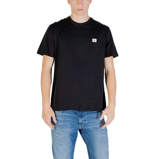 Calvin Klein Jeans Black Cotton T-Shirt Calvin Klein Jeans