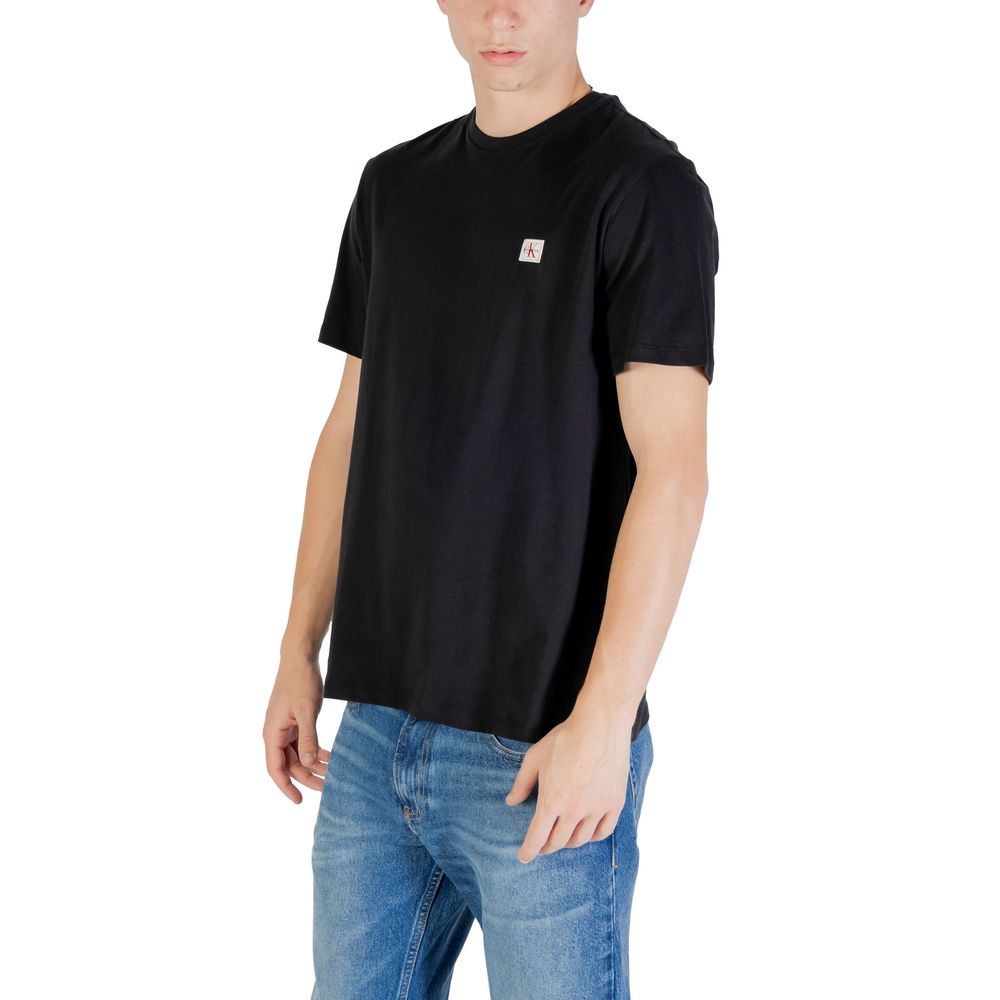 Calvin Klein Jeans Black Cotton T-Shirt Calvin Klein Jeans