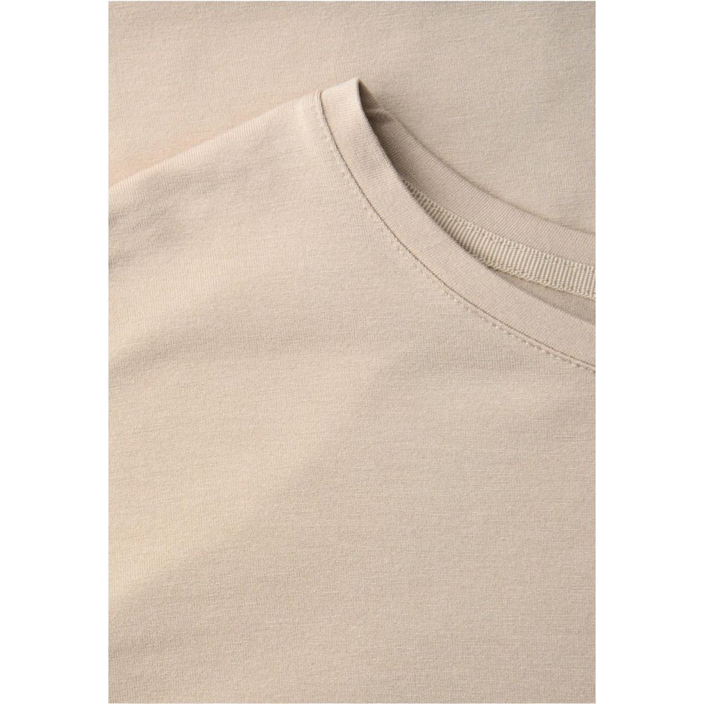 Street One Beige Viscose T-Shirt Street One