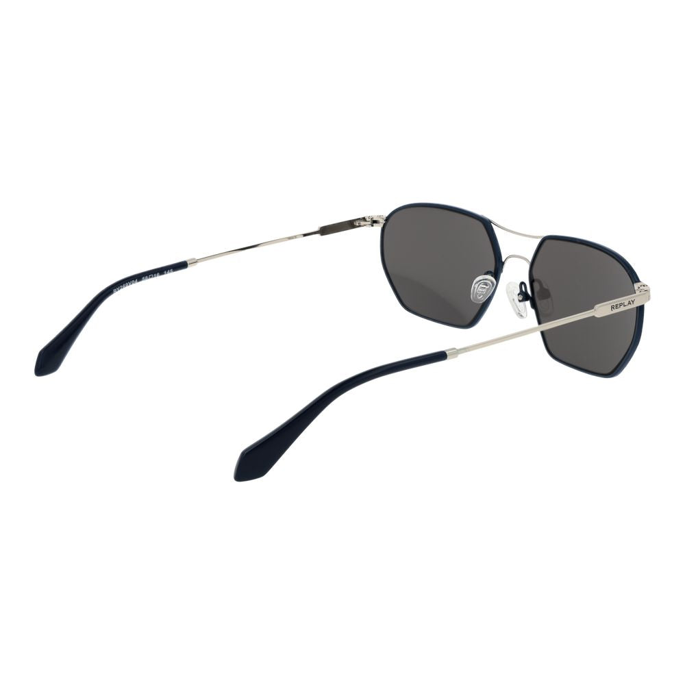 Replay Silver Metal Sunglasses Replay