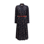 Max Mara Blue Silk Casual Dress