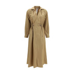 Max Mara Beige Cotton Casual Dress - Eljoys Fashion 