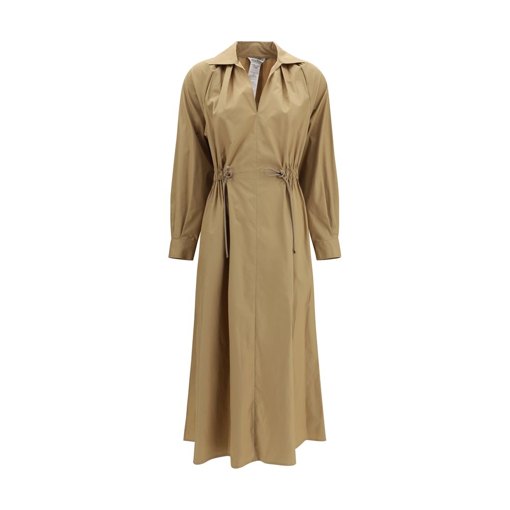 Max Mara Beige Cotton Casual Dress - Eljoys Fashion 