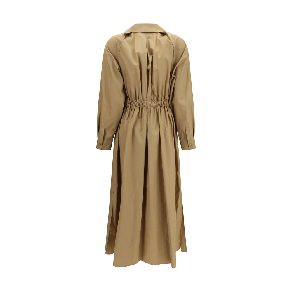 Max Mara Beige Cotton Casual Dress - Eljoys Fashion 