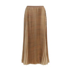 Fabiana Filippi Beige Polyester Midi Skirt - Eljoys Fashion 