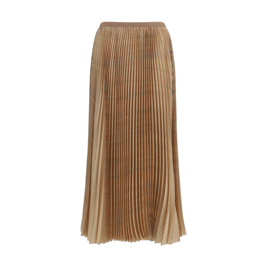 Fabiana Filippi Beige Polyester Midi Skirt Fabiana Filippi