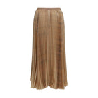 Fabiana Filippi Beige Polyester Midi Skirt - Eljoys Fashion 