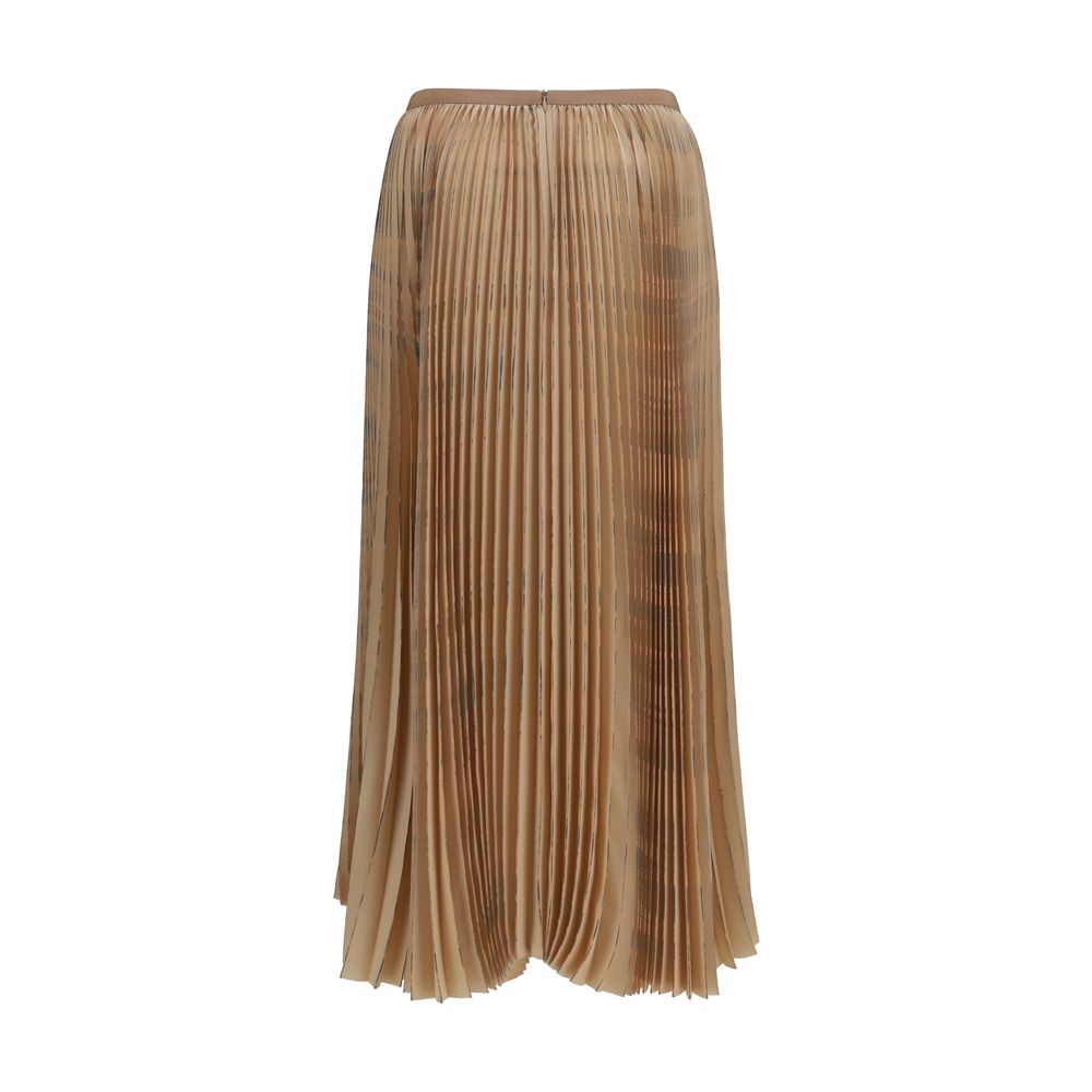 Fabiana Filippi Beige Polyester Midi Skirt Fabiana Filippi