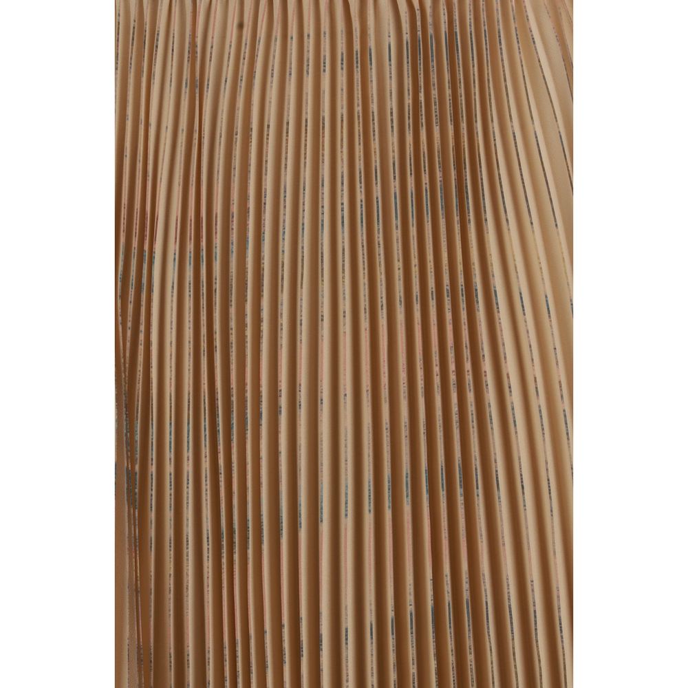Fabiana Filippi Beige Polyester Midi Skirt Fabiana Filippi