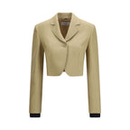 Max Mara Beige Linen Denim Jacket Max Mara