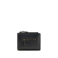 Balenciaga black lamb leather Ovis Aries wallet with sleek design and minimal branding.