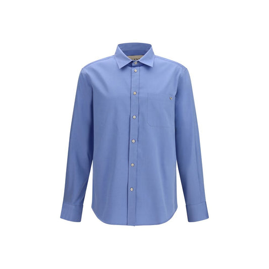 Valentino Garavani Blue Cotton Shirt Valentino Garavani