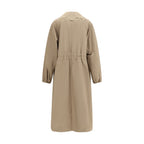 Fabiana Filippi Beige Polyester Trench Coat