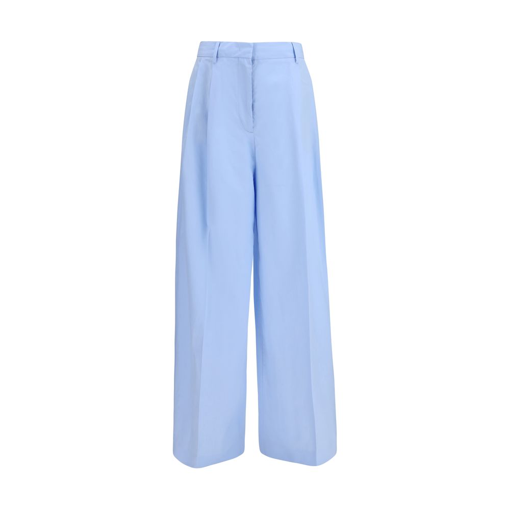 Fabiana Filippi Blue Cotton Casual Pants Fabiana Filippi