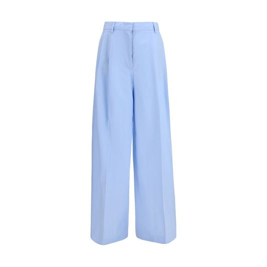 Fabiana Filippi Blue Cotton Casual Pants Fabiana Filippi