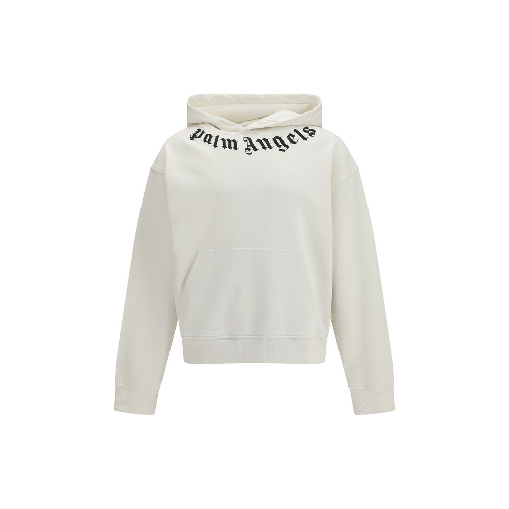 Palm Angels White Cotton Sweatshirt Palm Angels