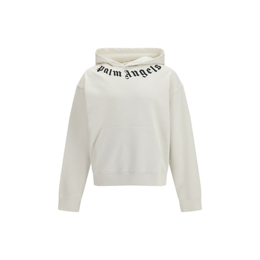 Palm Angels White Cotton Sweatshirt