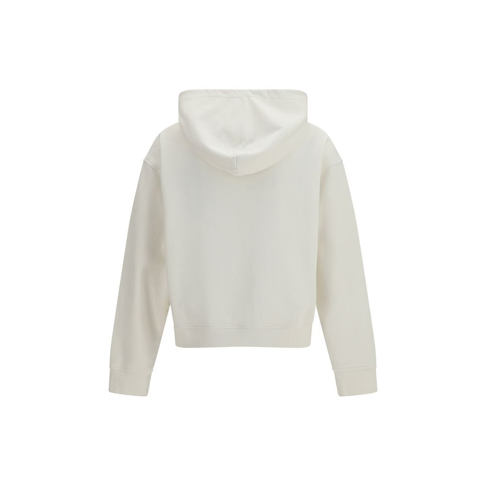 Palm Angels White Cotton Sweatshirt Palm Angels