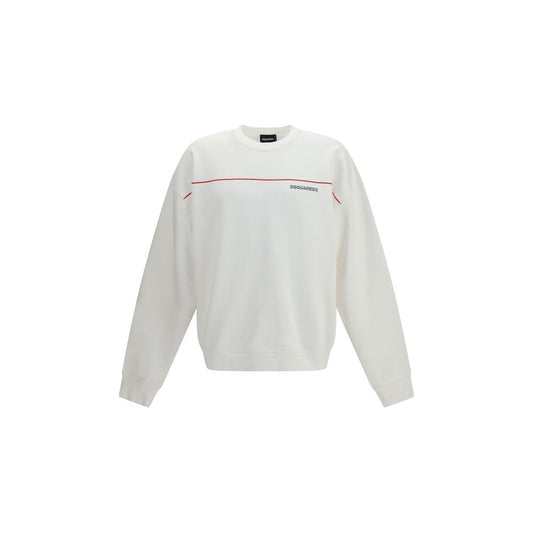 Dsquared² White Cotton Sweatshirt Dsquared²
