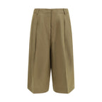 Fabiana Filippi Beige Viscose Cropped Pants