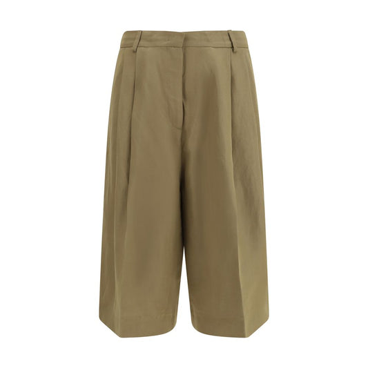 Fabiana Filippi Beige Viscose Cropped Pants