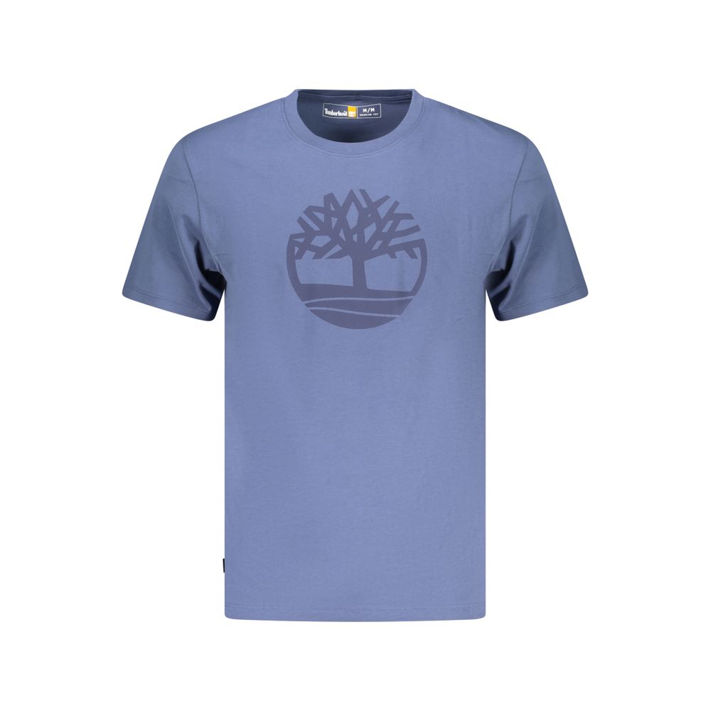 Timberland Blue Organic Cotton Men T-Shirt Timberland