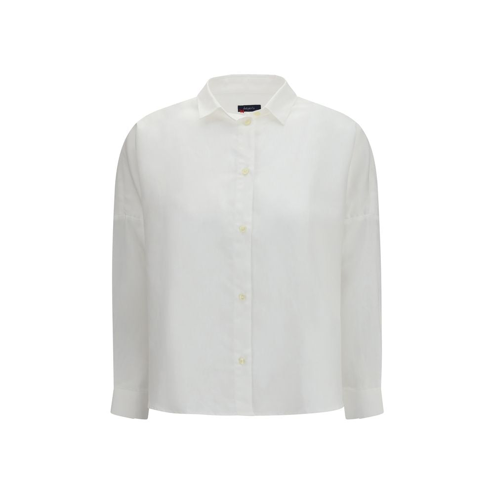 Deperlu White Linen Shirt Deperlu