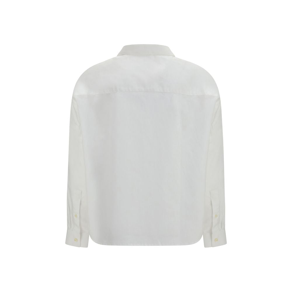 Deperlu White Linen Shirt Deperlu