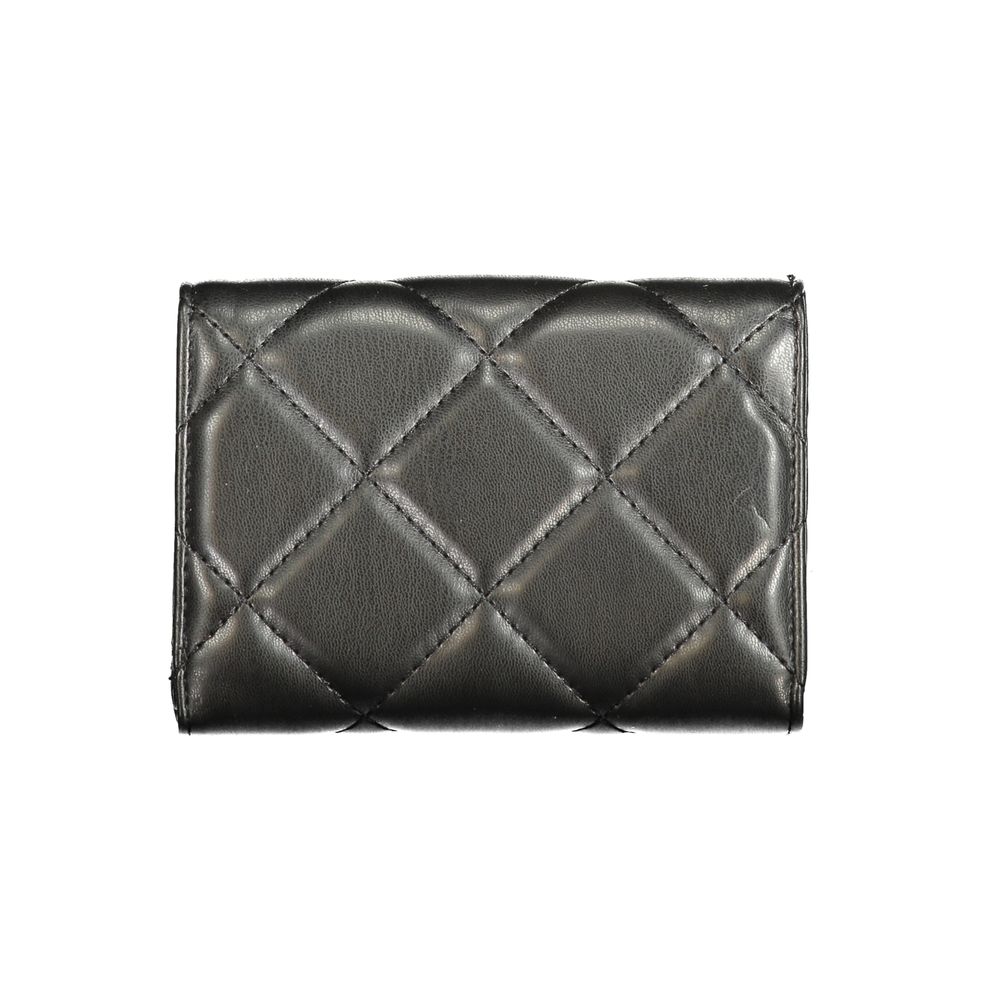 Mario Valentino Black Polyurethane Women's Wallet Mario Valentino