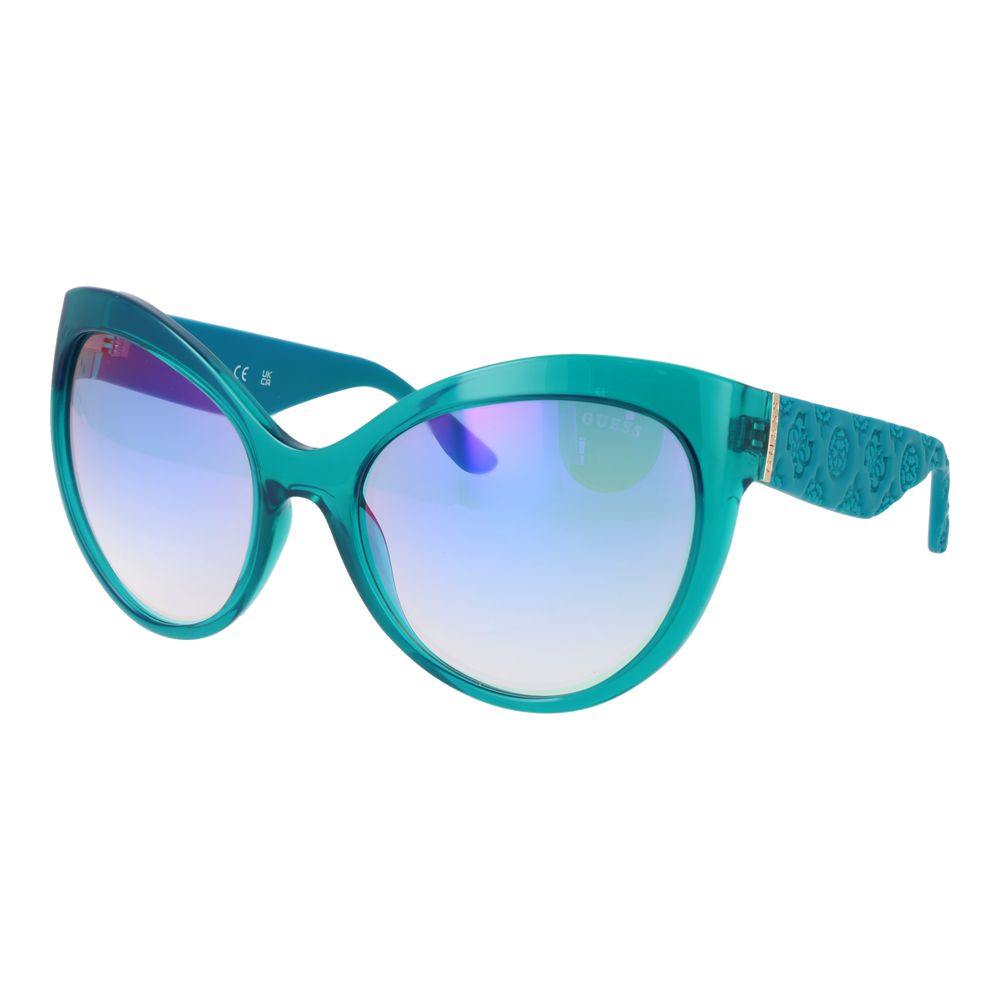 Guess Turquoise Stainless Steel Sunglasses Guess