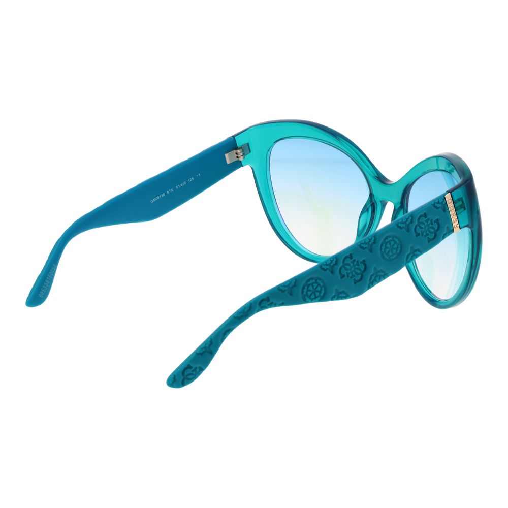 Guess Turquoise Stainless Steel Sunglasses Guess