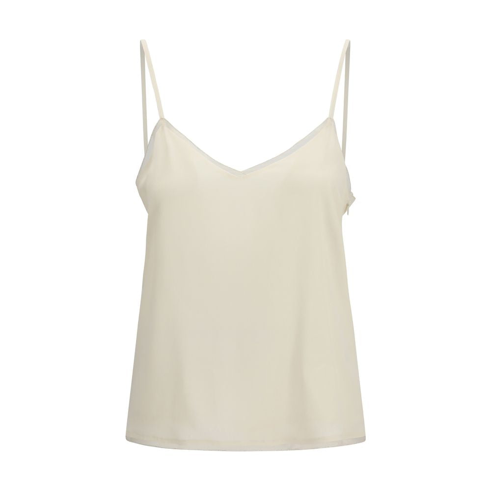 Fabiana Filippi Beige Acetate Blouse Fabiana Filippi