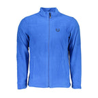 Gianmarco Venturi blue polyester men's sweatshirt with a crew neck and long sleeves, casual and comfortable style.