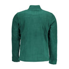 Gianmarco Venturi Verde polyester men's sweatshirt with crew neck and long sleeves, casual and comfortable fit.