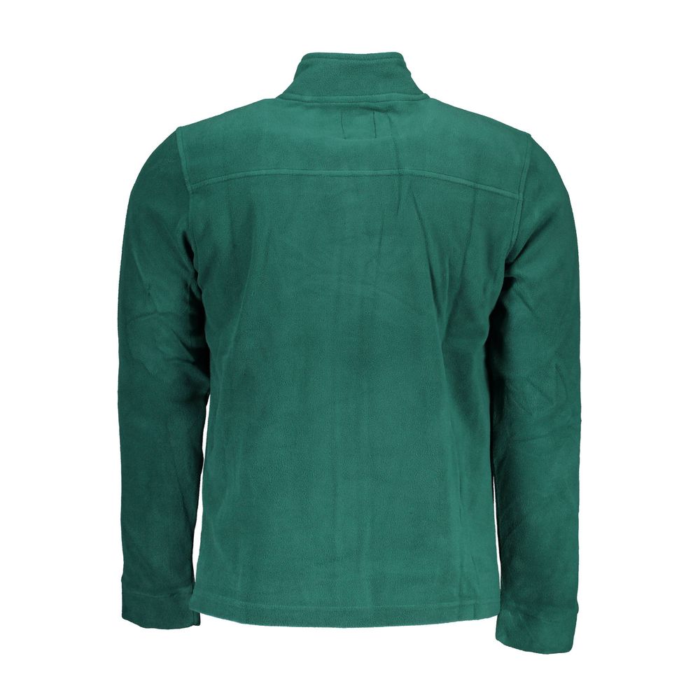 Gianmarco Venturi Verde polyester men's sweatshirt with crew neck and long sleeves, casual and comfortable fit.