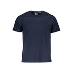 Blue cotton men's T-shirt by Gianmarco Venturi, featuring a classic fit and short sleeves.