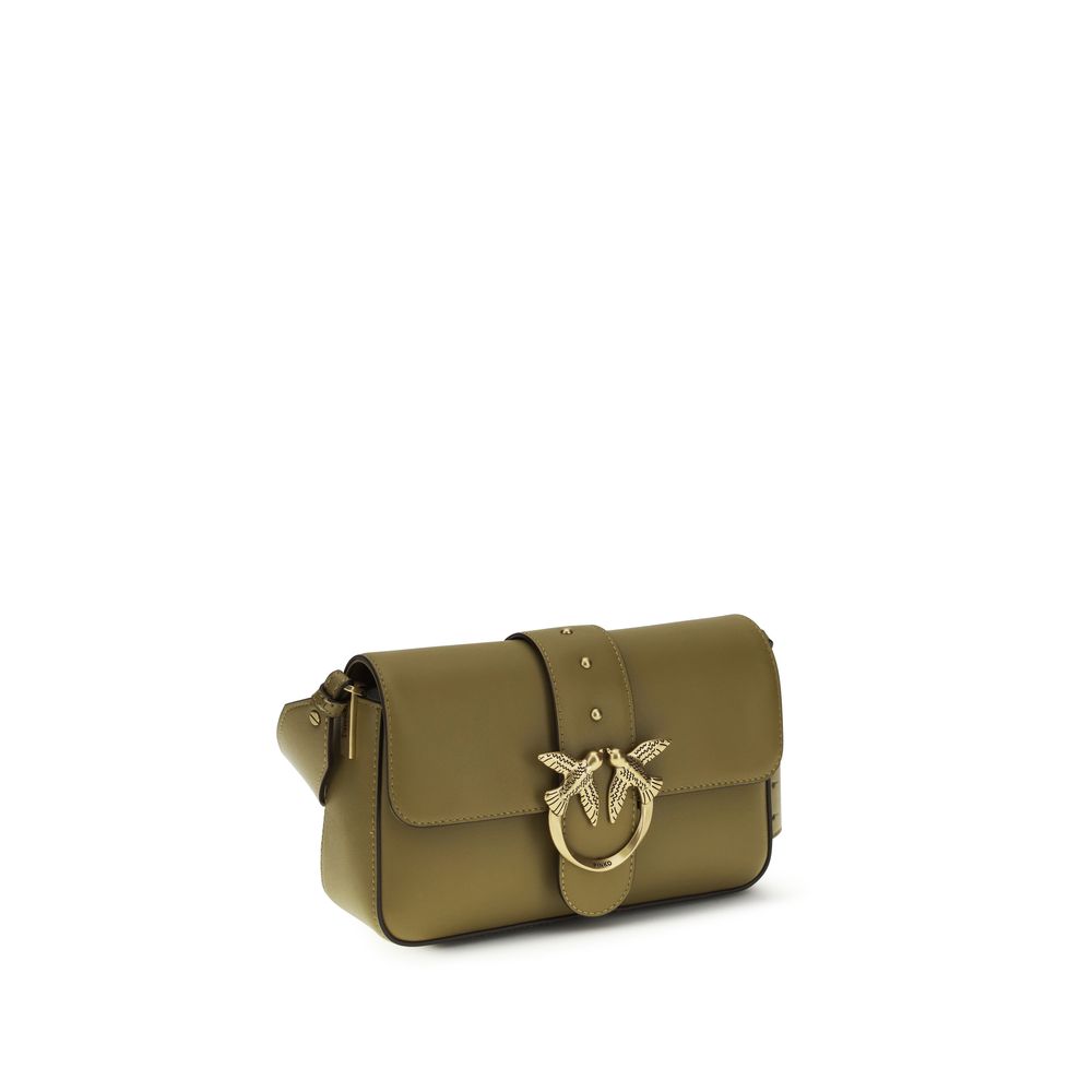 PINKO Bicolor Calf Leather Bos Taurus Shoulder Bag PINKO