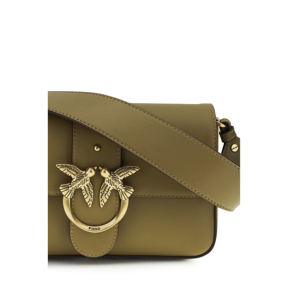 PINKO Bicolor Calf Leather Bos Taurus Shoulder Bag PINKO