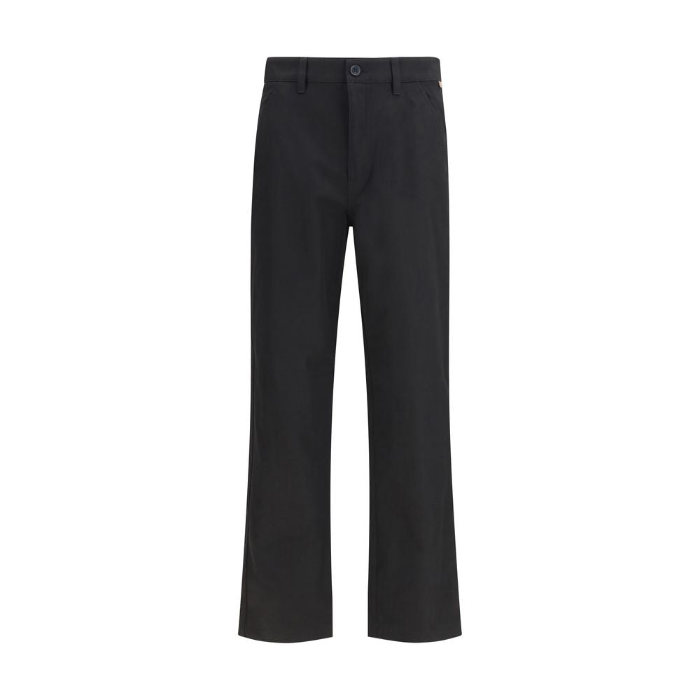 Burberry Black Cotton Chino Pants Burberry