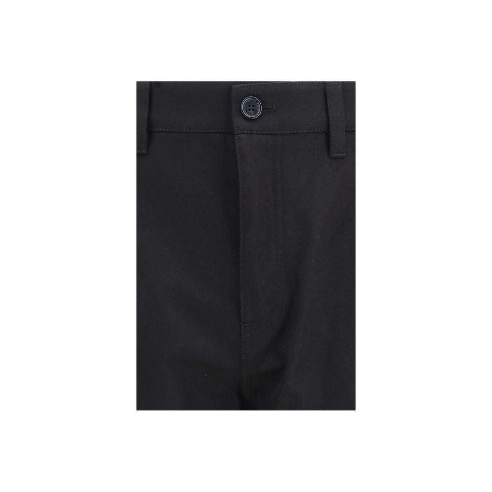 Burberry Black Cotton Chino Pants Burberry